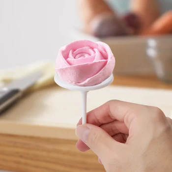 

4pcs/set Cake Flower Nails Plastic Piping Nail Ice Cream Cake DIY Decorating Tools Baking Piping Stands Tools Removable