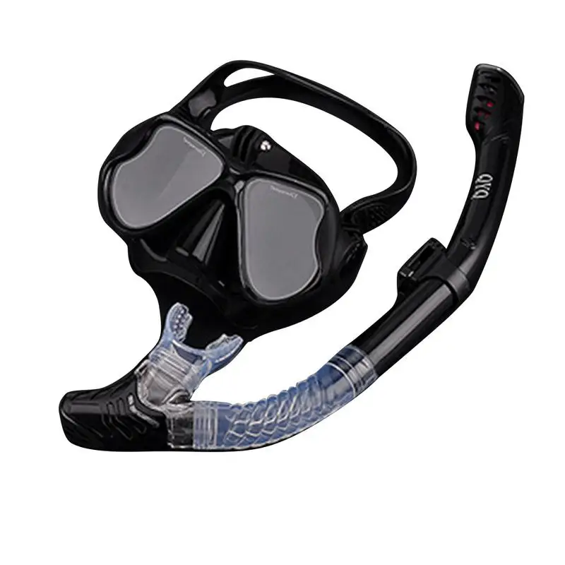 

Panoramic Wide View Mask Dry Snorkel Set Anti-Fog Scuba Diving Mask for GoPro Mount and Earplug