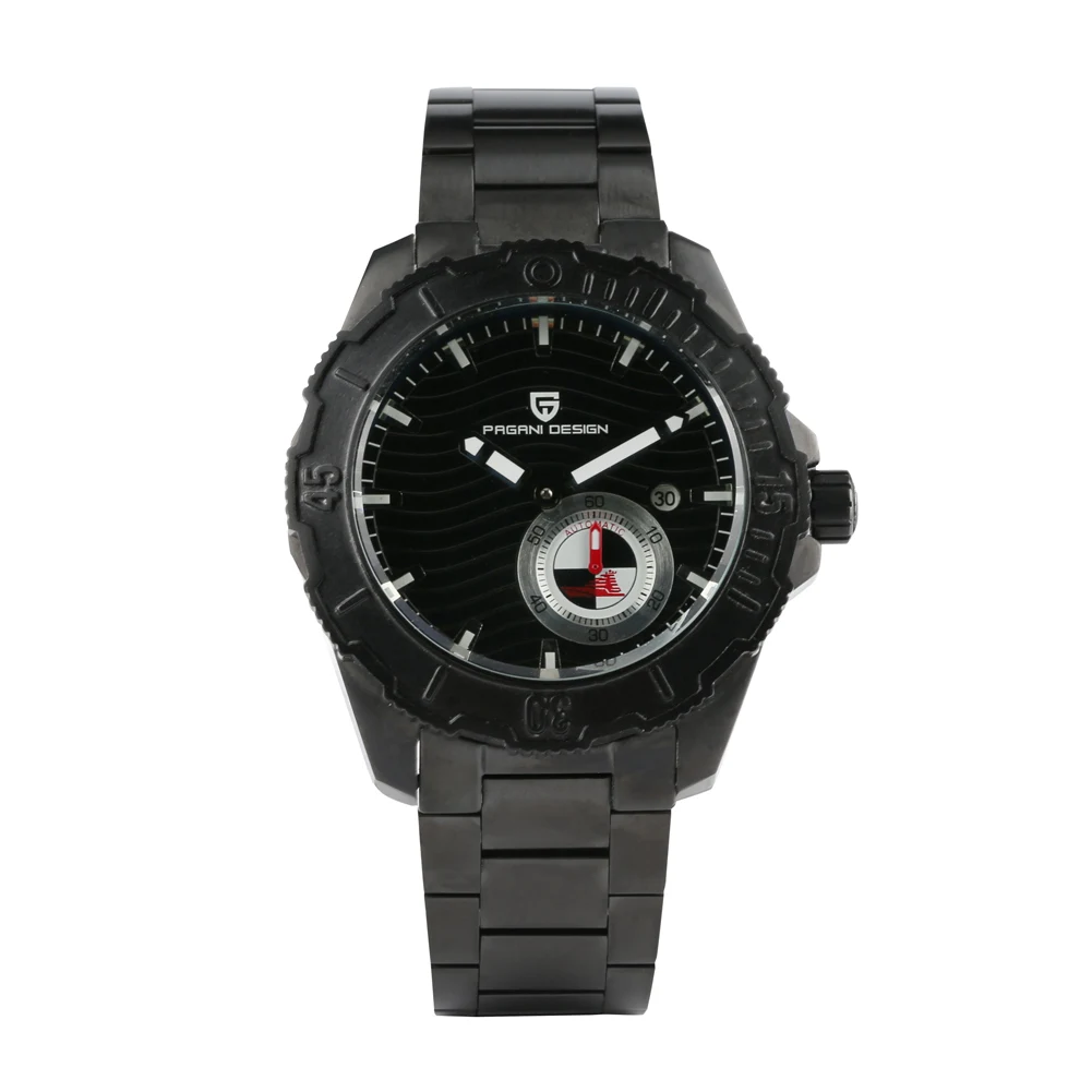 

Men's Business Automatic Self-Wind Mechanical Wristwatch Stainless Steel Band With Calendar Stylish Dual Dial Exquisite Skeleton
