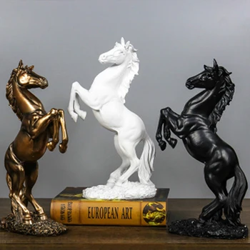 

European retro horse Crafts decoration Home office Ornament Creative Gift