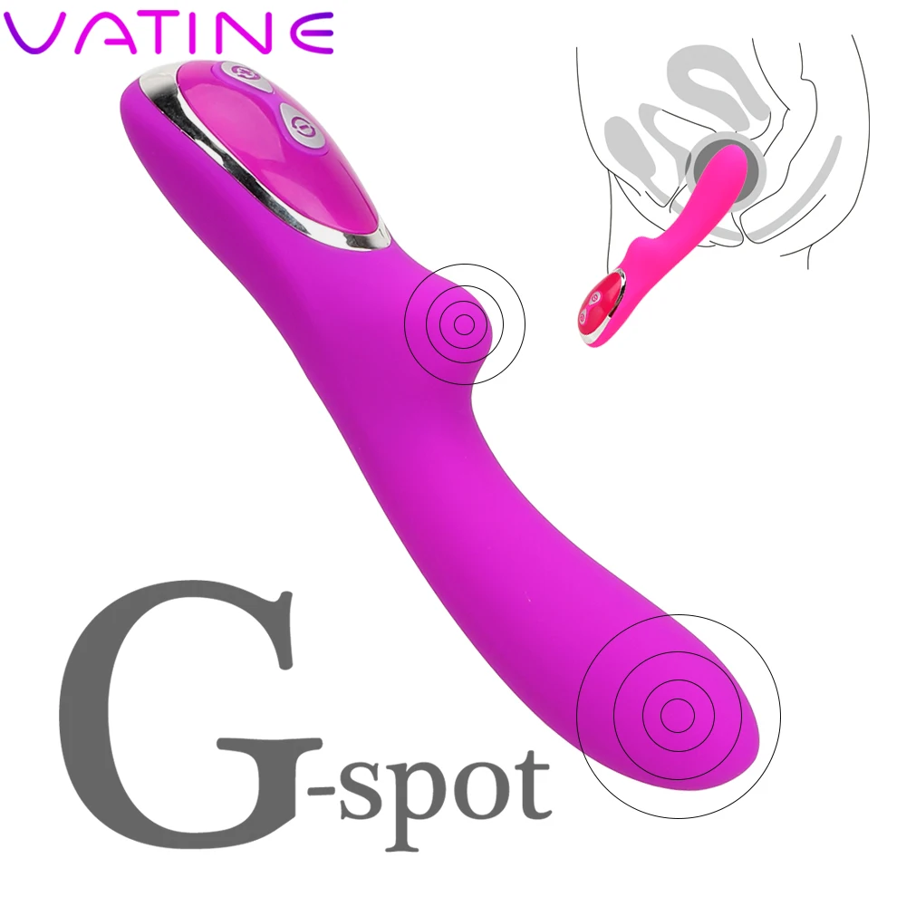 Вибратор фаллоимитатор VATINE 10 частотных вибраторов Стимулятор клитора массажер