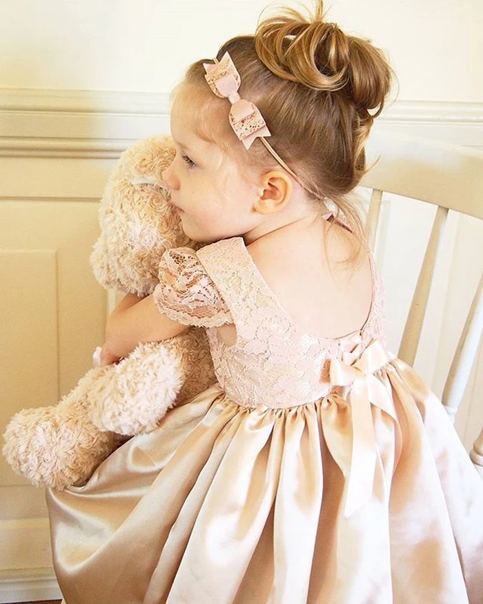 

1-6Y Kids Baby Girl Princess Christmas Dress Tutu Tulle Backless Bow Party Dress Gold Ball Gown Formal Wedding Birthday Dresses