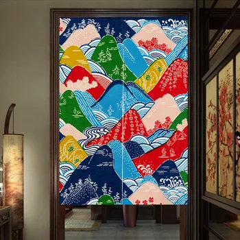 

Japanese Style Fabric Curtain Curtains Bathroom Entrance Study Bedroom Curtain Chinese Doorway Curtains Home Decoration Korean
