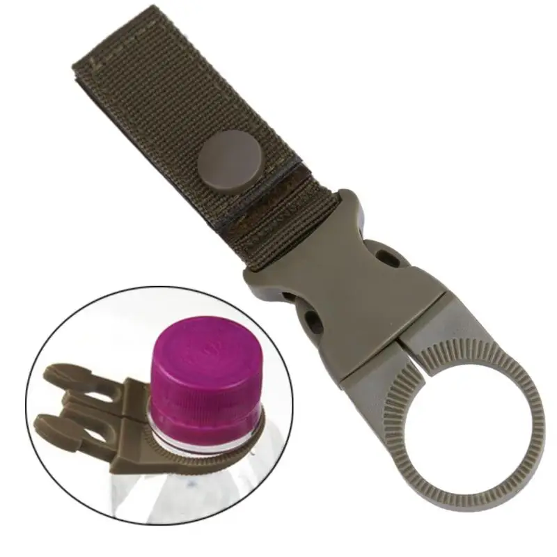 

2pcs Portable Water Kettle Clips Carabiner Nylon Backpacks Webbling Belt Backpack Hanger Clamp Tool 3 Colors Bicicleta accessory
