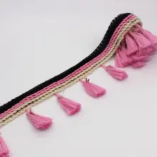 1 м 6 см в ширину хлопок бахрома розовый платье шторы юбки постельные принадлежности шарфы с бахромой шипы отделка Аксессуары шитье Sup