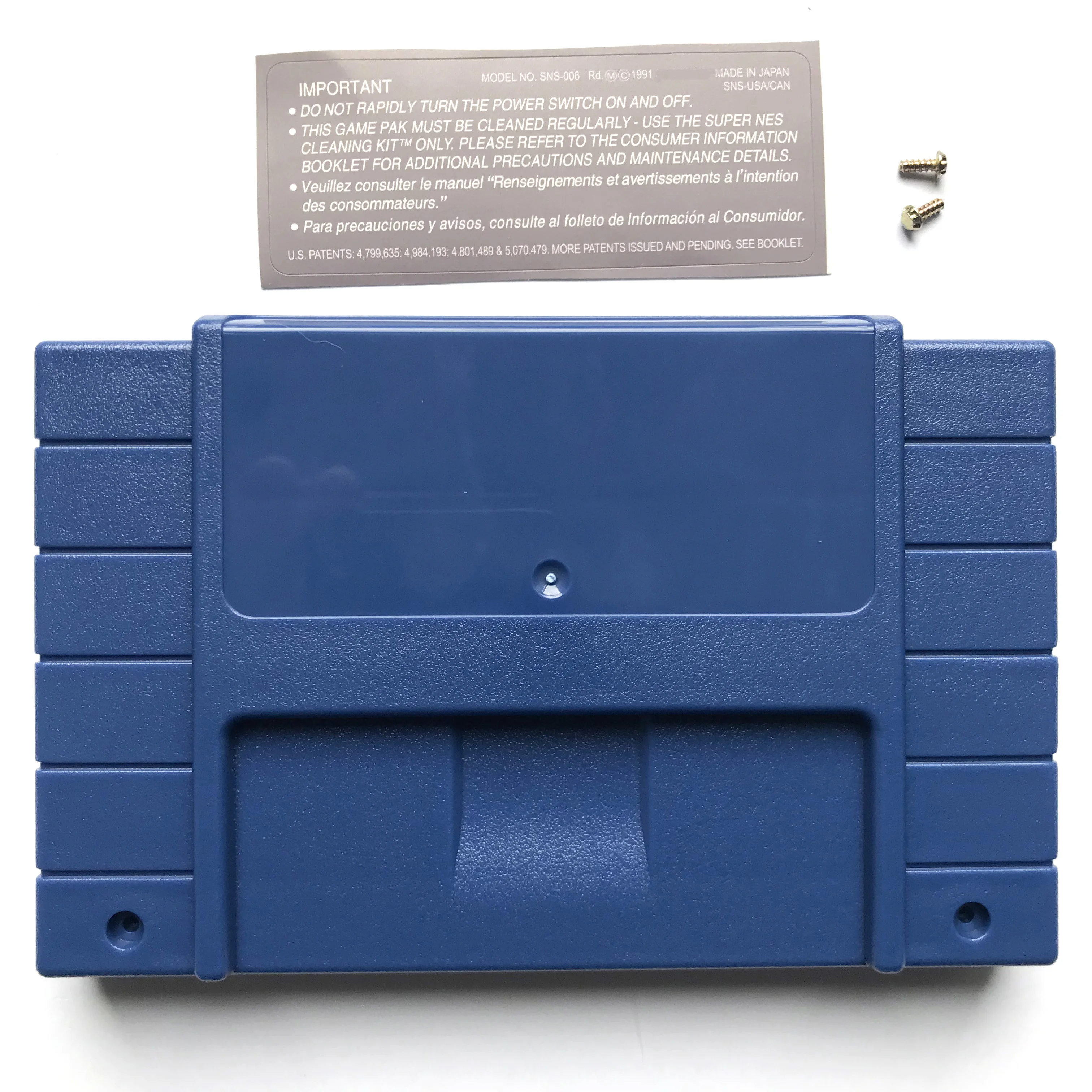 Синий Сменный Чехол Snes ntsc с наклейкой на заднюю панель | Электроника