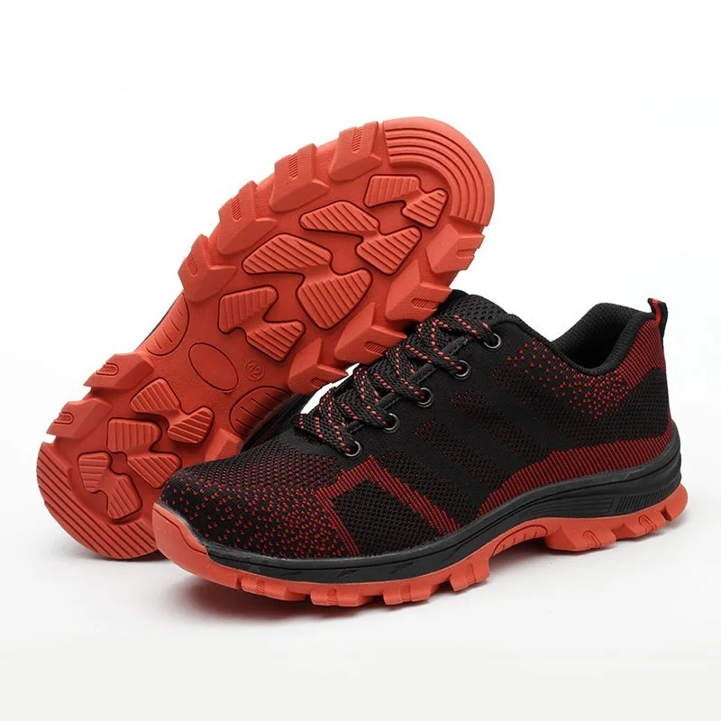 Zollrfea Men's Breathable Sneakers Steel Toe Cap Work Safety Shoes Men Outdoor Puncture Proof Construction Safety Boots Shoes Zollrfea Men's Breathable Sneakers Steel Toe Cap Work Safety Shoes Men Outdoor Puncture Proof Construction Safety Boots Shoes