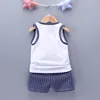 New Children Cotton Clothing Cute Baby Boy Girl Embroidered Hat Vest Shorts 2Pcs/Sets Infant Cartoon Fashion Clothes Tracksuits ► Photo 3/6