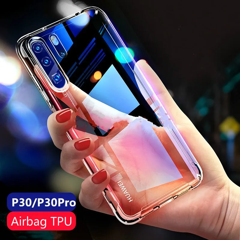 

Shockproof Soft TPU Case For Honor 10i 20i 8S 8A 8C 8X V20 Anti-knock Clear Cover For Huawei P Smart Plus Y6 Y7Pro Y9 2019 P30