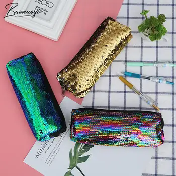 

Reversible Sequin Pencil Cases for Girls And Boys School Pencil Bag Pencil Box Pencilcase Pencil case School Stationery Supplies