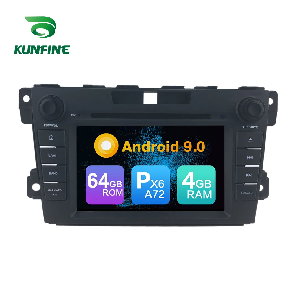 Android 9 0 Core PX6 A72 Ram 4G Rom 64G Автомобильный DVD GPS мультимедийный плеер автомобиля стерео