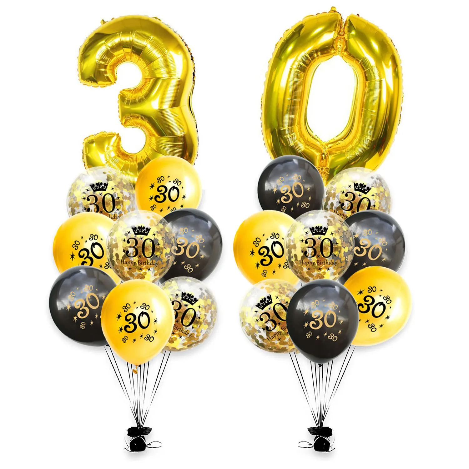 Zljq 30th Birthday Decorations Rose Gold 30 And Happy Birthday