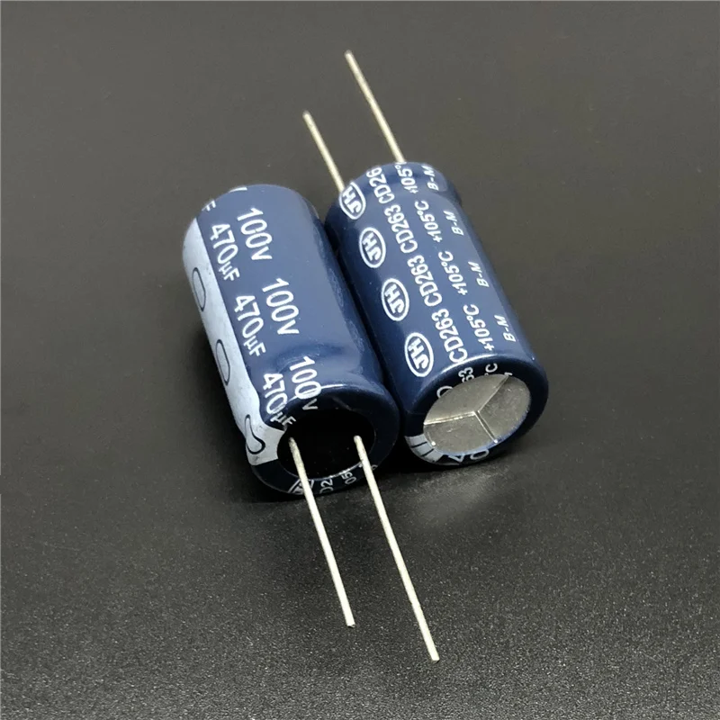 10Pcs/50Pcs 470uF 100V JH CD263 Series 16x31mm 100V470uF Aluminum Electrolytic Capacitor | Электронные компоненты и