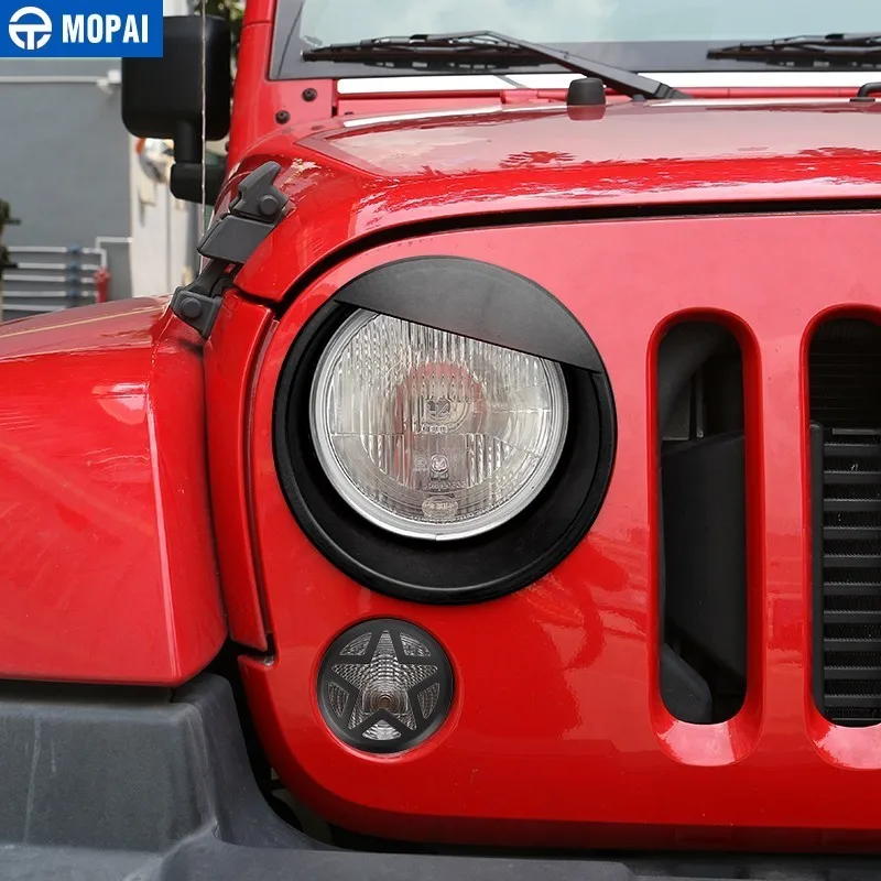 MOPAI колпаки для Jeep Wrangler JK 2007+ Автомобильная передняя фара, декоративные наклейки для Jeep Wrangler, автомобильные аксессуары