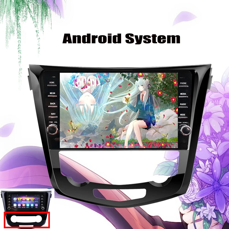 Discount 2 DIN 9"Android 9.0 Car Radio Stereo GPS Navigation Head Unit For 2013 2014-2016 2017 2018 19 Nissan QashQai X-Trail Map Stereo 5