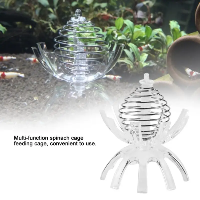 

Multifunctional Acrylic Aquarium Shrimp Feeding Dish Bowl Tray Water Food Dish Feeder Bowls