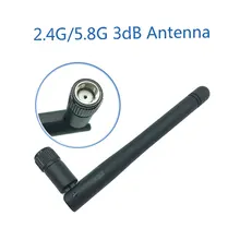 Антенна Wi-Fi 2,4 ГГц, 5,8 ГГц, 3 дБи, SMA, гнездовой разъем, двухдиапазонный 2,4 ГГц, 5,8 ГГц, беспроводный маршрутизатор, антенна для Wi-Fi, беспроводный м...