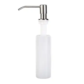 

300ML Stainless Steel Soap Dispenser Kitchen Sink Faucet Bathroom Shampoo Box Soap Container Deck Mounted Detergent Bottle