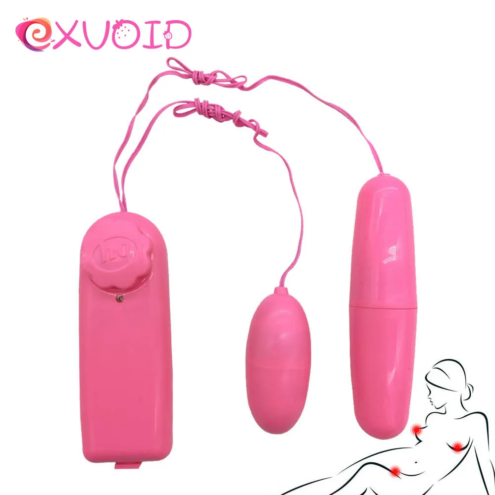 Двойной вибратор яйцо EXVOID с дистанционным управлением Массаж точки G Стимулятор