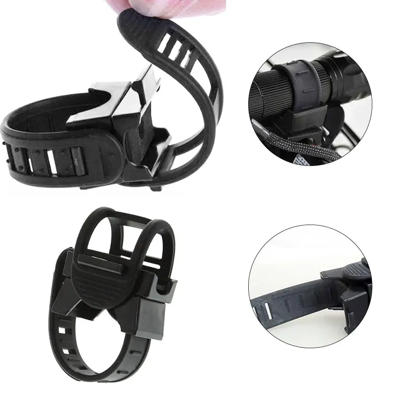 

Adjustable 360 Degree Swivel Bicycle Flashlight Mount Bracket Flash Torch Holder Front Light Clip Lamp Holder Bike Accessories
