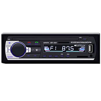 

12V Bluetooth Car Stereo FM Radio MP3 Audio Player 5V Charger USB AUX Auto Electronics Subwoofer In-Dash 1 DIN Autoradio