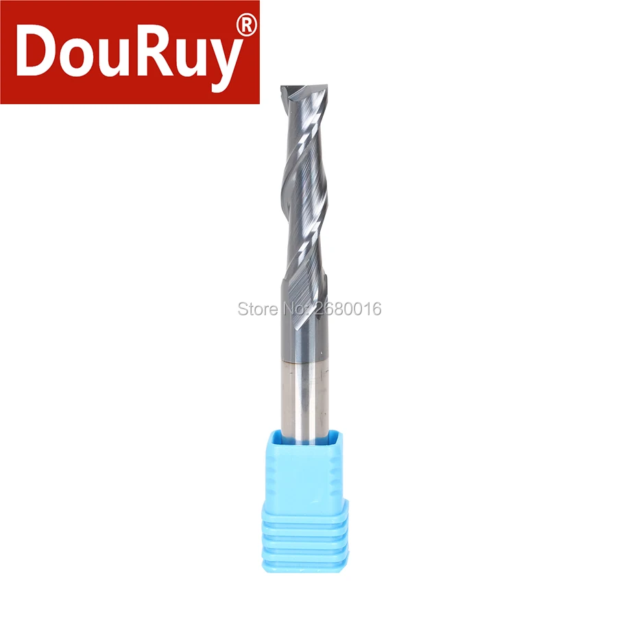 

10PCS 2 flutes HRC55 tungsten Carbide flat square end mills carbide coated CNC router bits for metal