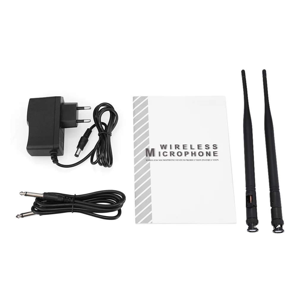 Excelvan MU 6S беспроводной ручной микрофон Двухканальный UHF Система с фиксированными