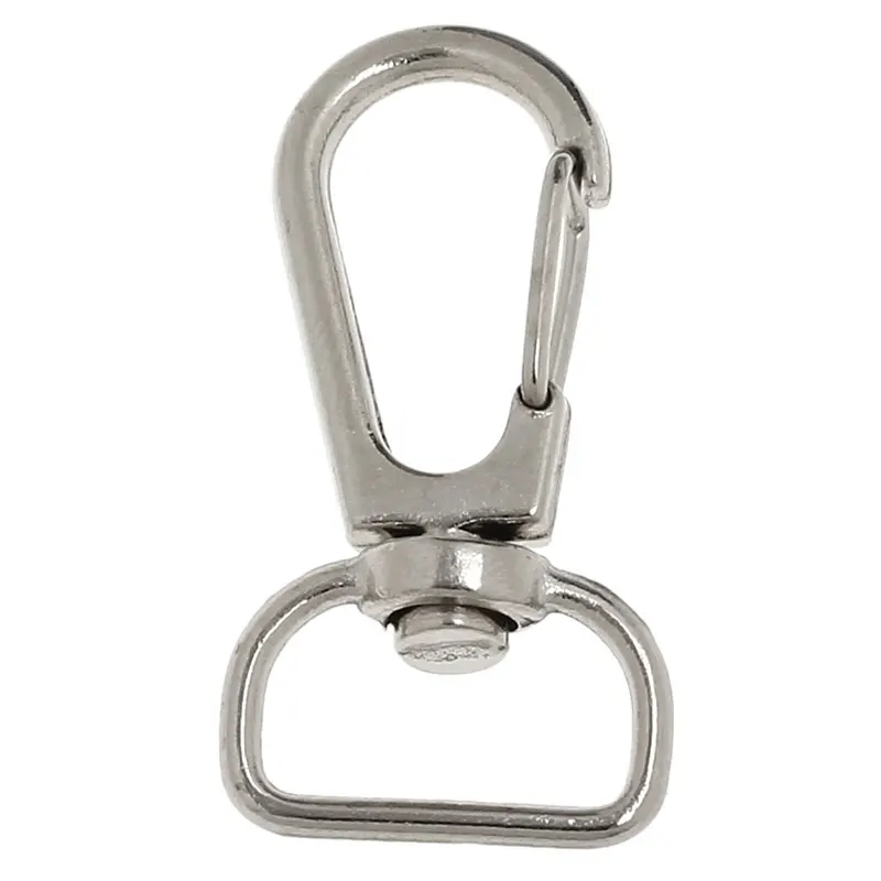 Lovely 20PCs Silver Tone Clasps for Key Ring 3.6X1.8cm (B21504)in