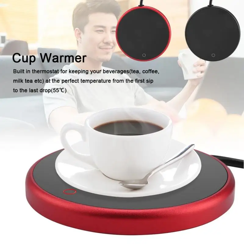 

220-240V 15W Cup Warmer Thermostatic Coaster Heating Coaster Electric Heating Heated Mugs Drink Warmer Baby Bottle Warmer Heat