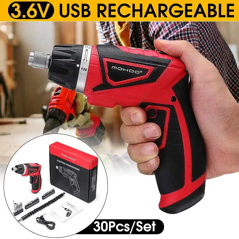 

3.6V 2000mhA Electric Screwdriver Set Torque drill wood Screw driver Power tool Multifunctional Electric Screw drill Driver