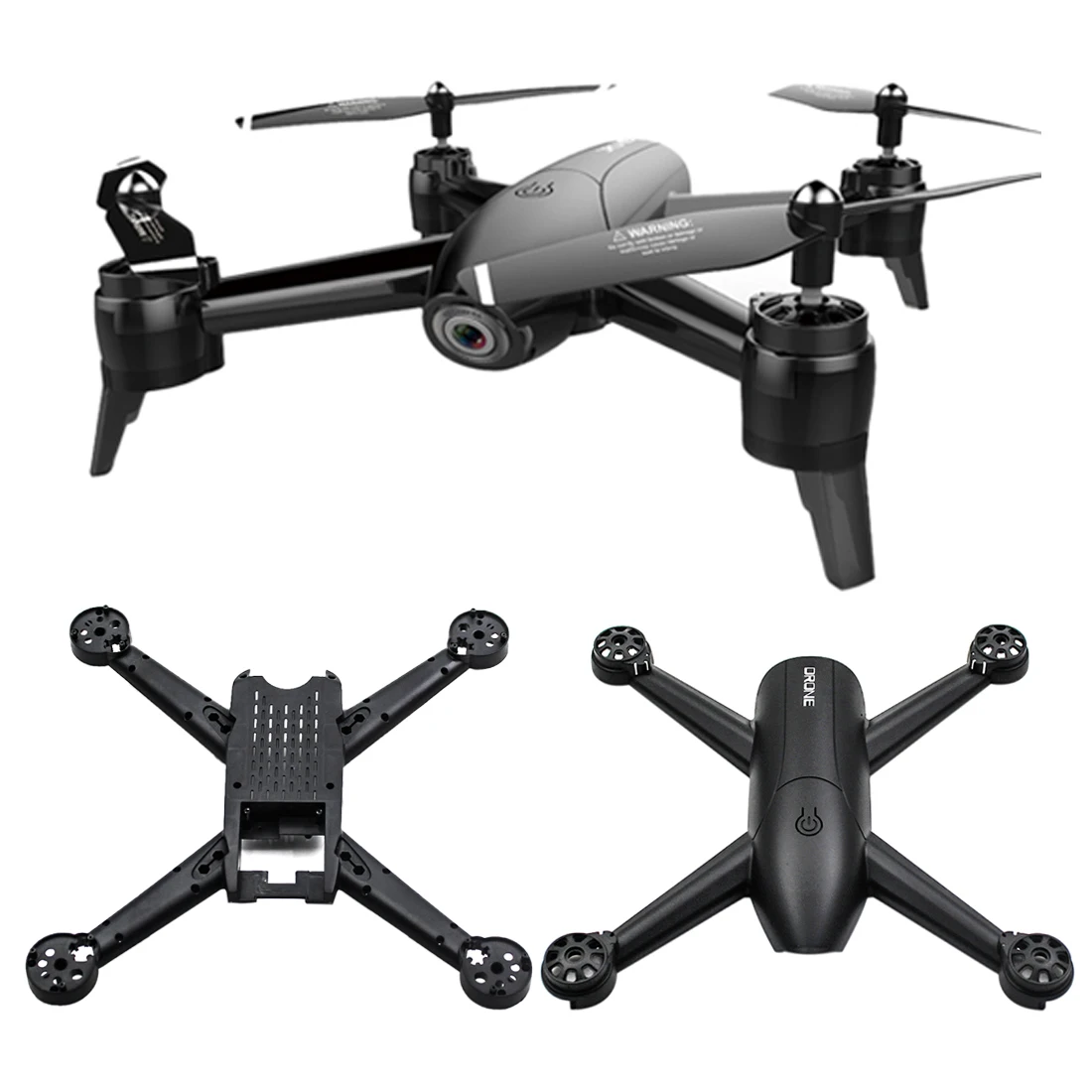 

hobbyinrc Original Top & Bottom Shell Cover for SG106 1080P Optical Flow Positioning rc Drone - Black