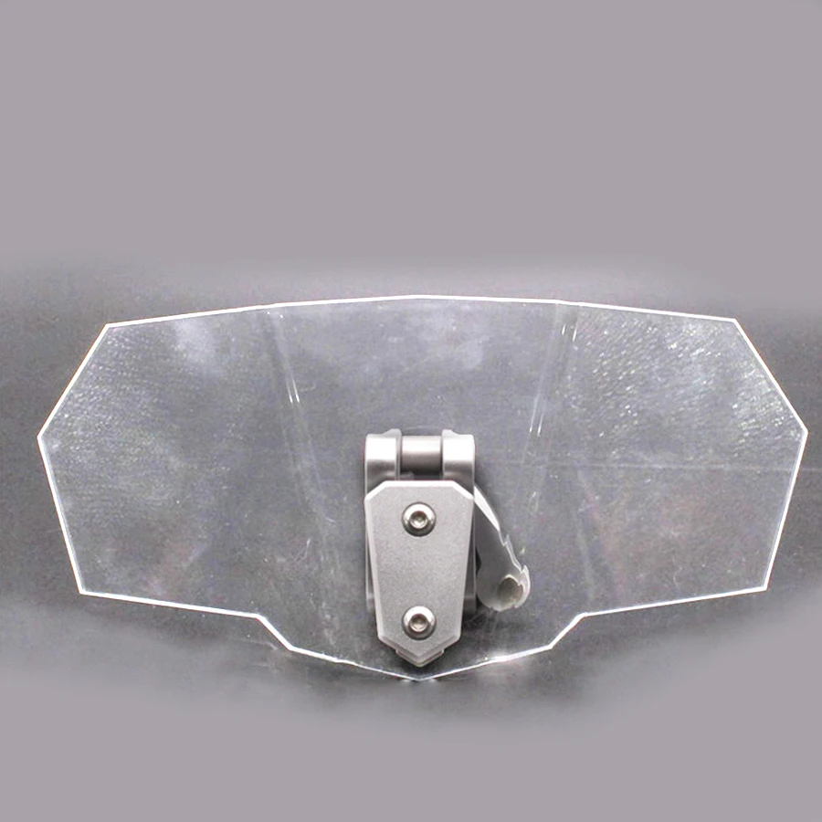 

Universal Motorcycle Airflow Adjustable Windscree Wind Deflector Windshield 270x122mm Fit to all kinds of models