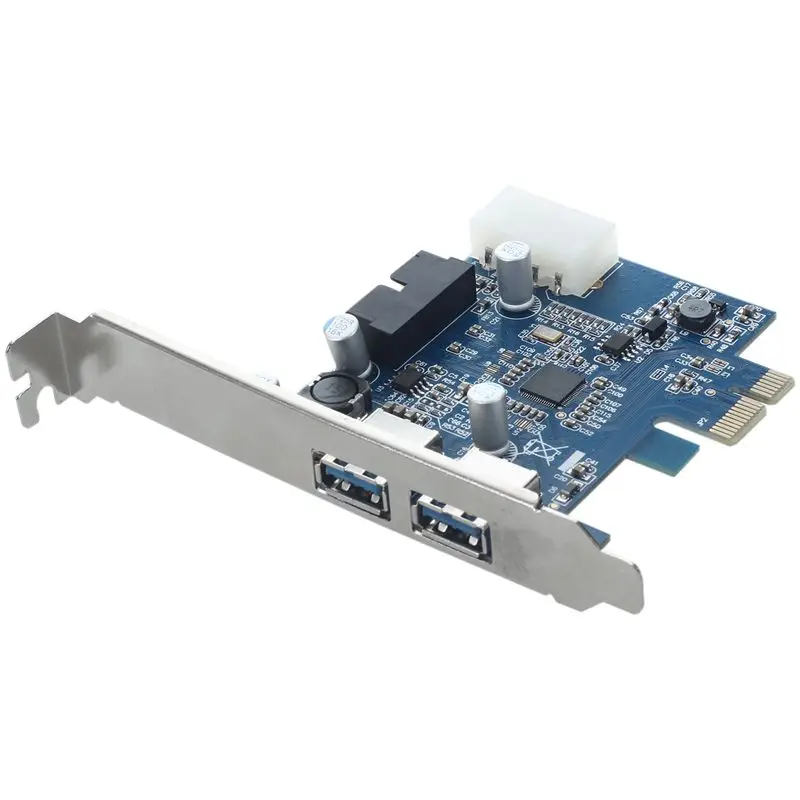 2-Порты и разъёмы USB 3,0 PCI Express карты HUB адаптер карты внутренний 20Pin 4Pin