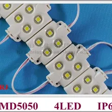 Супер качество высокое яркое впрыска светодиодный модуль водонепроницаемый светодиодный подсветка 5050 Светодиодные пиксельные модули DC12V IP66 4 светодиодный 55 мм* 34 мм