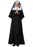 Women's Sexy Nun Costume Virgin Mary Religious Nun Fancy Dress With Veil