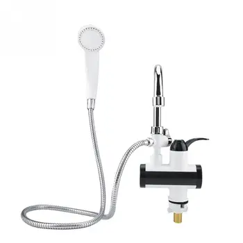 

Hot Tankless Water Heater 220V 3000W Instant Electric Faucet Hot Water Electric Fast Heater Tap with Temperature Display