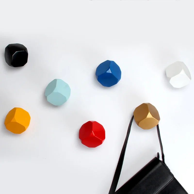

Creative dice hooks fashion household articles decorative hooks wall decoration resin crafts