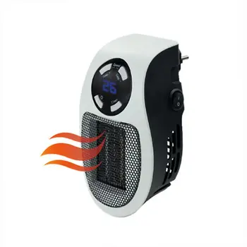

EU Plug 500W Electric Heater Mini Fan Heater Desktop Household Wall Handy Heater Stove Radiator Warmer Machine for Winter
