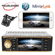 4.1 pollici 1 Uno Din Auto Radio Audio Stereo AUX FM USB Specchio Link Autoradio Controllo del Volante Auto Radio audio Stereo Bluetoo