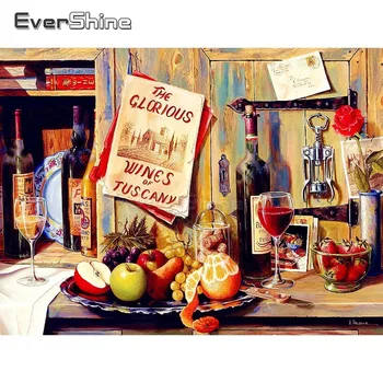 

EverShine Scenery Paint With Diamonds Full Square Diamond Embroidery Landscape Picture Of Rhinestones Diamond Mosaic Home Decor