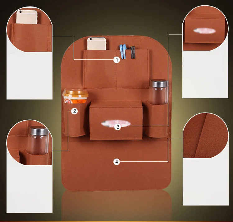 

CAR BOOT BACK SEAT KIDS STORAGE ORGANISER TIDY MULTI-POCKET TRAVEL CARPET BAG