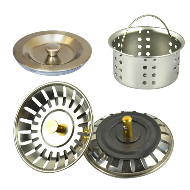 

Kitchen Sink Drainer Lid Pool Basket Water Funnel Sink Basin Strainers Bathroom Kitchen Waste Bin Filter Stopper