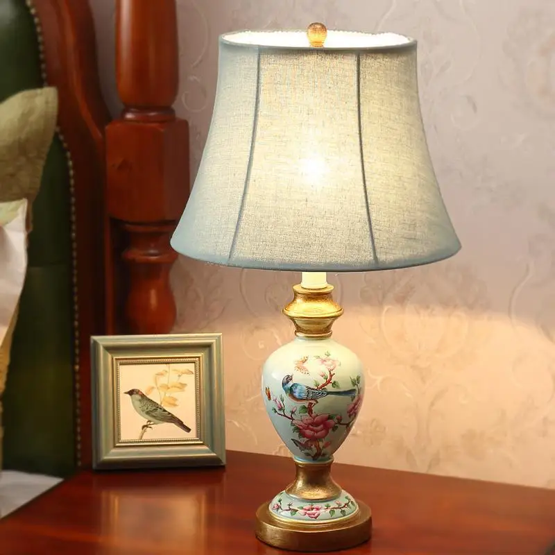 Лампада Comodino домашняя лампа Nachttischlampe Европейский El Dormitorio Abajur Para кварто Lampara де