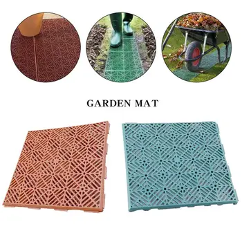 

5Pcs Non-Slip Mats Garden Plastic Flooring Balcony Garden Pads
