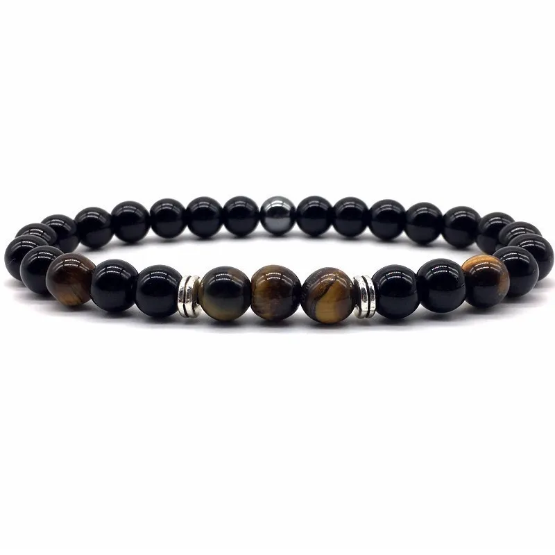 

Fashion New Bead Bracelet Men Women Matte Tiger Eye Stone Classic Vintage Charm Bracelet For Men Women Jewelry Gift