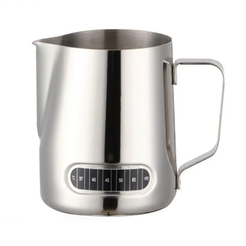 

600ML Stainless Steel Latte Cup with Temperature Display for Coffee Milk Frother