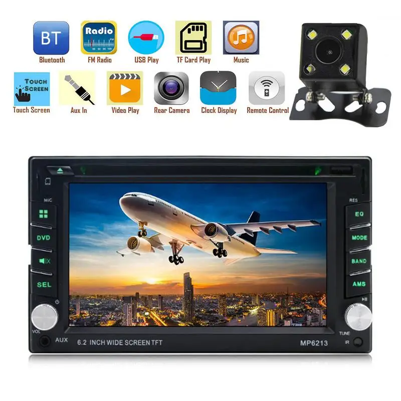 

Brand Universal Car Radio Auto DVD Player GPS Navigation FM Radio Supporting Wireless Remote Control Bluetooth Hands-free Calls
