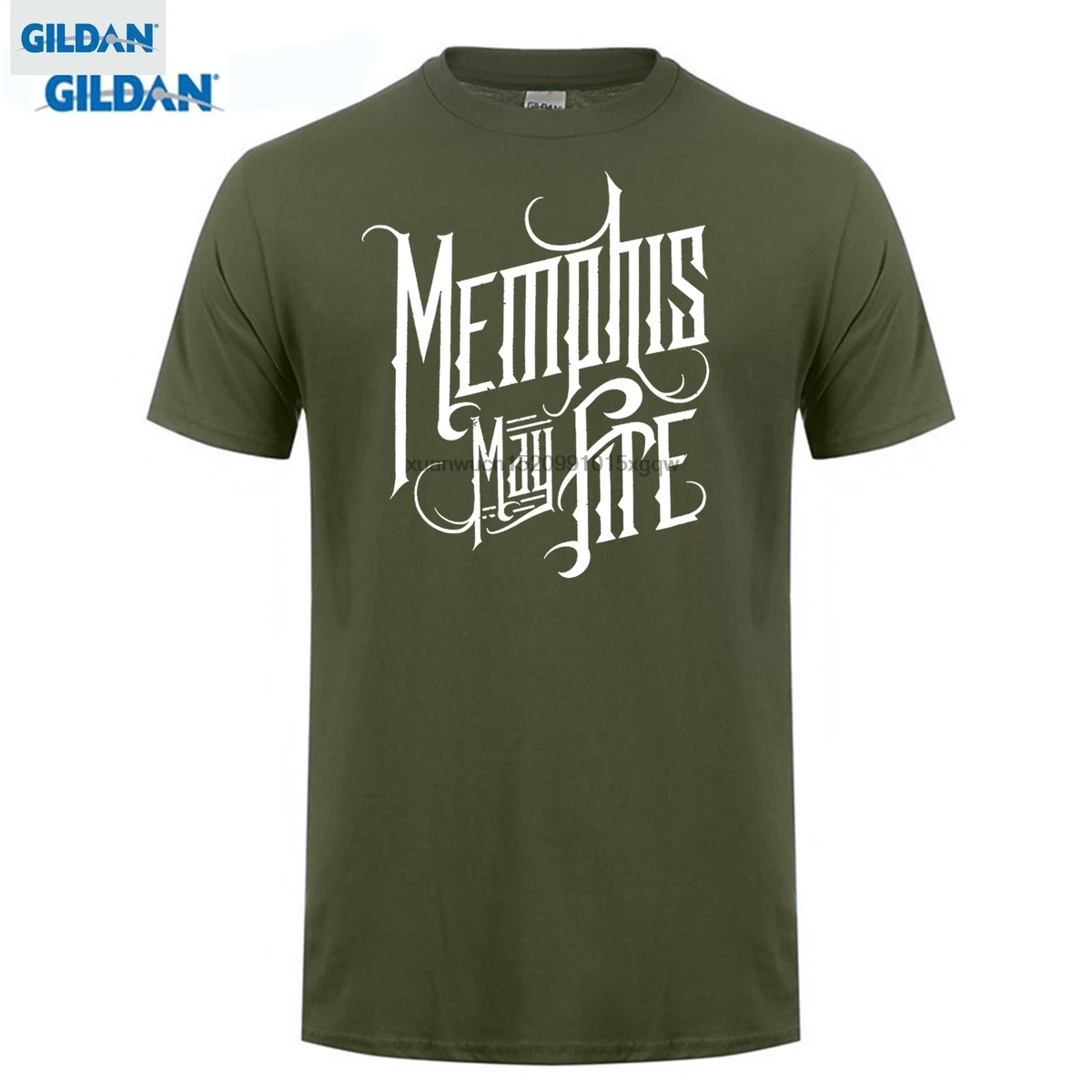 

GILDAN 100% Cotton Top Quality Memphis May Fire Men's Hollow T-shirt Black