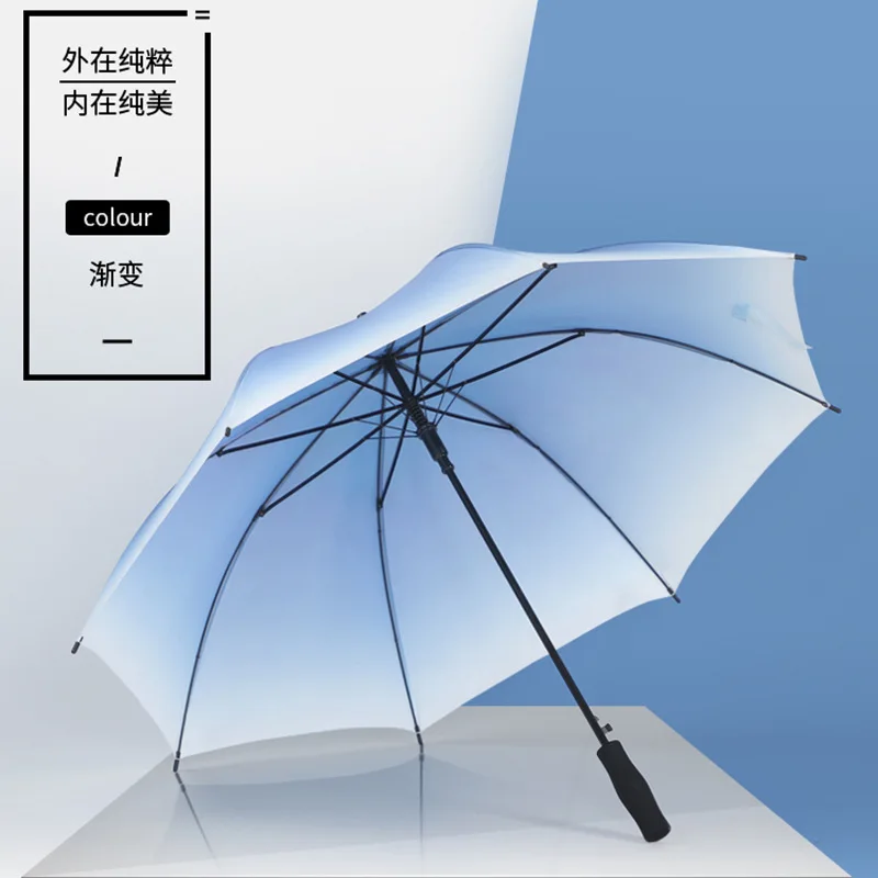 

Creative Antique Style Gradient Cloth Straight Handle Umbrella Manual Kinds of Gradient Returned to the Advertising Umbrella Hig