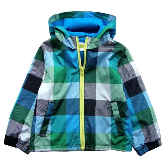 Ветрозащитная/непромокаемая куртка на весну/осень для маленьких мальчиков, с флисовой подкладкой, размеры от 6 до 24 месяцев